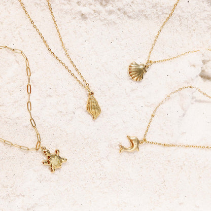 18K Gold PVD Stainless Steel Sea Turtle Charm / PDL0101