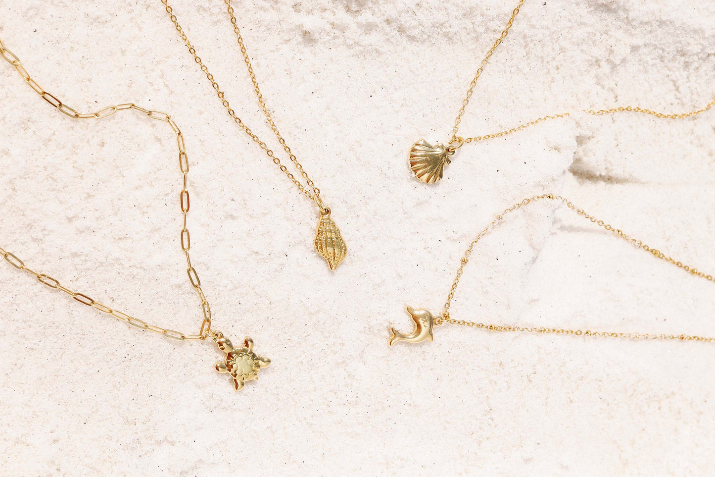 18K Gold PVD Stainless Steel Conch Seashell Charm / PDL0098