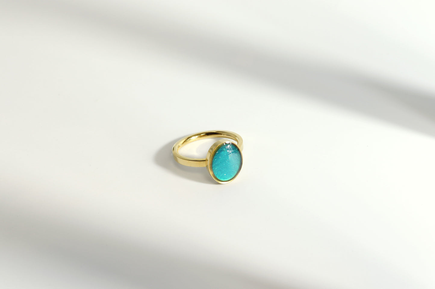 18k Gold PVD Stainless Steel Mood Ring / CFR7041