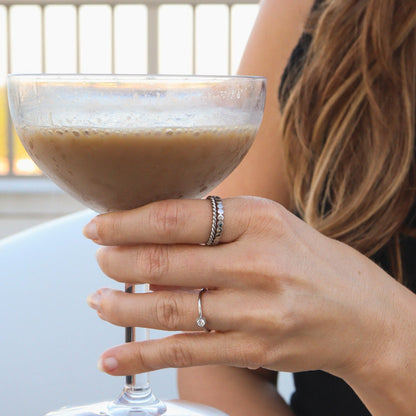 18K Gold PVD Stainless Steel Braided Spacer Ring / CSR0001