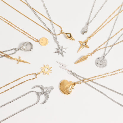 18K Gold PVD Stainless Steel Dagger Charm / PDL0199