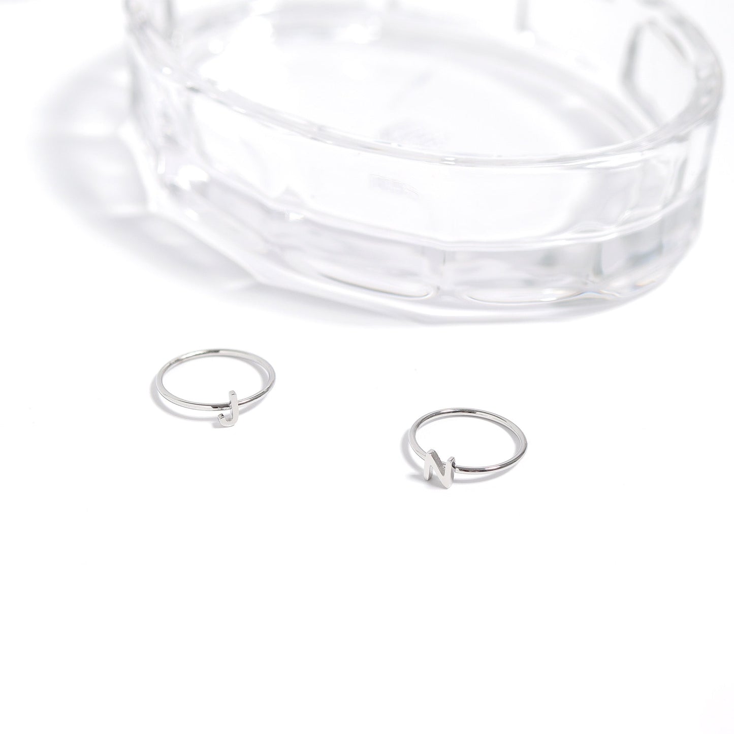 Stainless Steel Initial Stacking Rings A-M / ZRJ9020