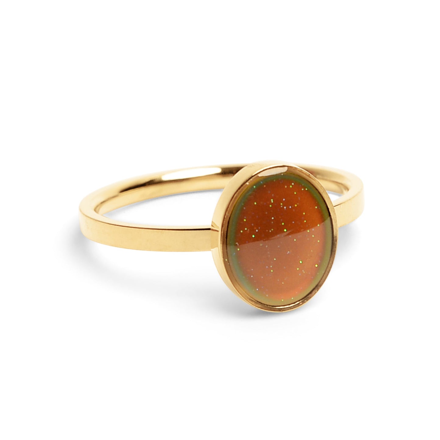 18k Gold PVD Stainless Steel Mood Ring / CFR7041