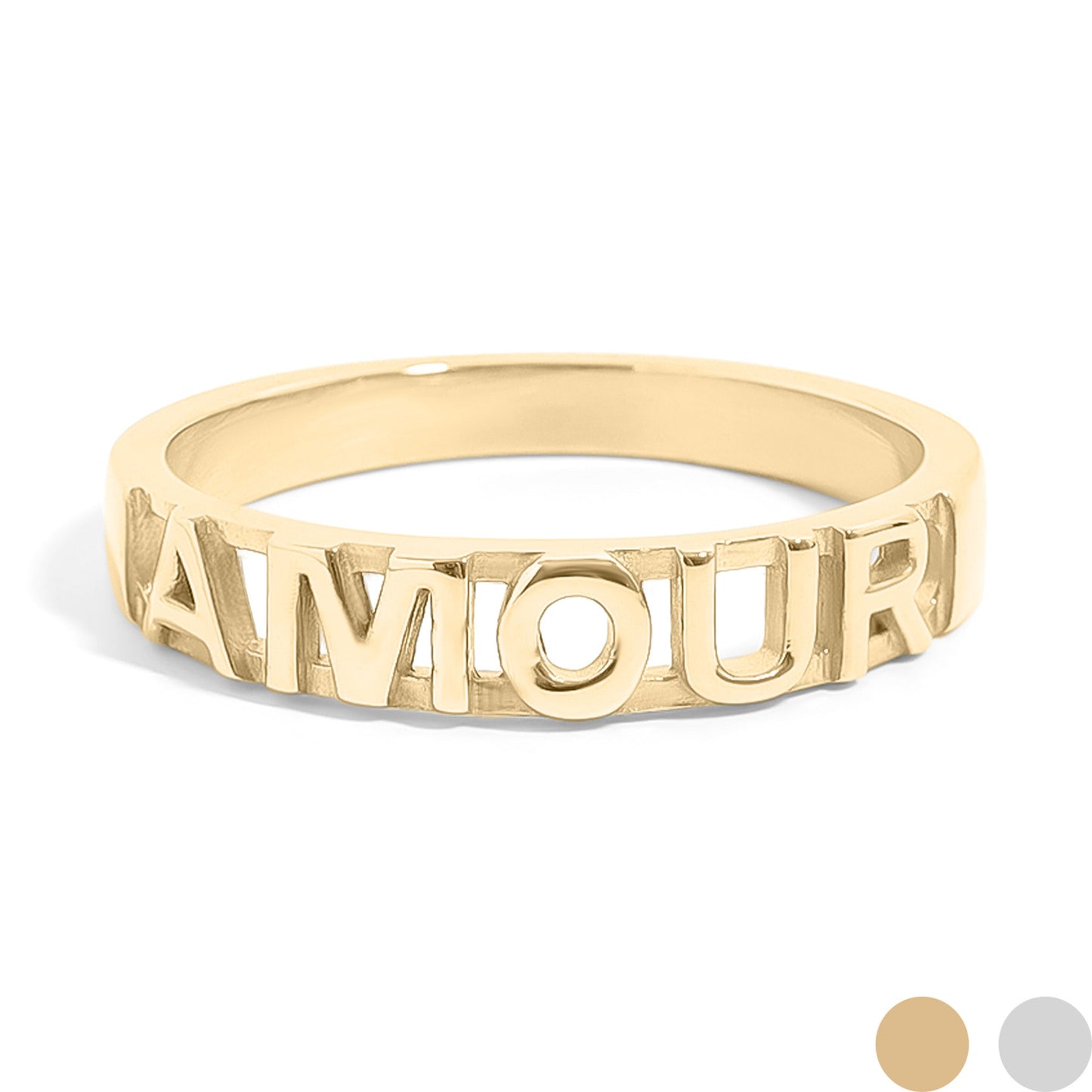 18K Gold PVD Stainless Steel Amour Stacking Ring / KSS0009