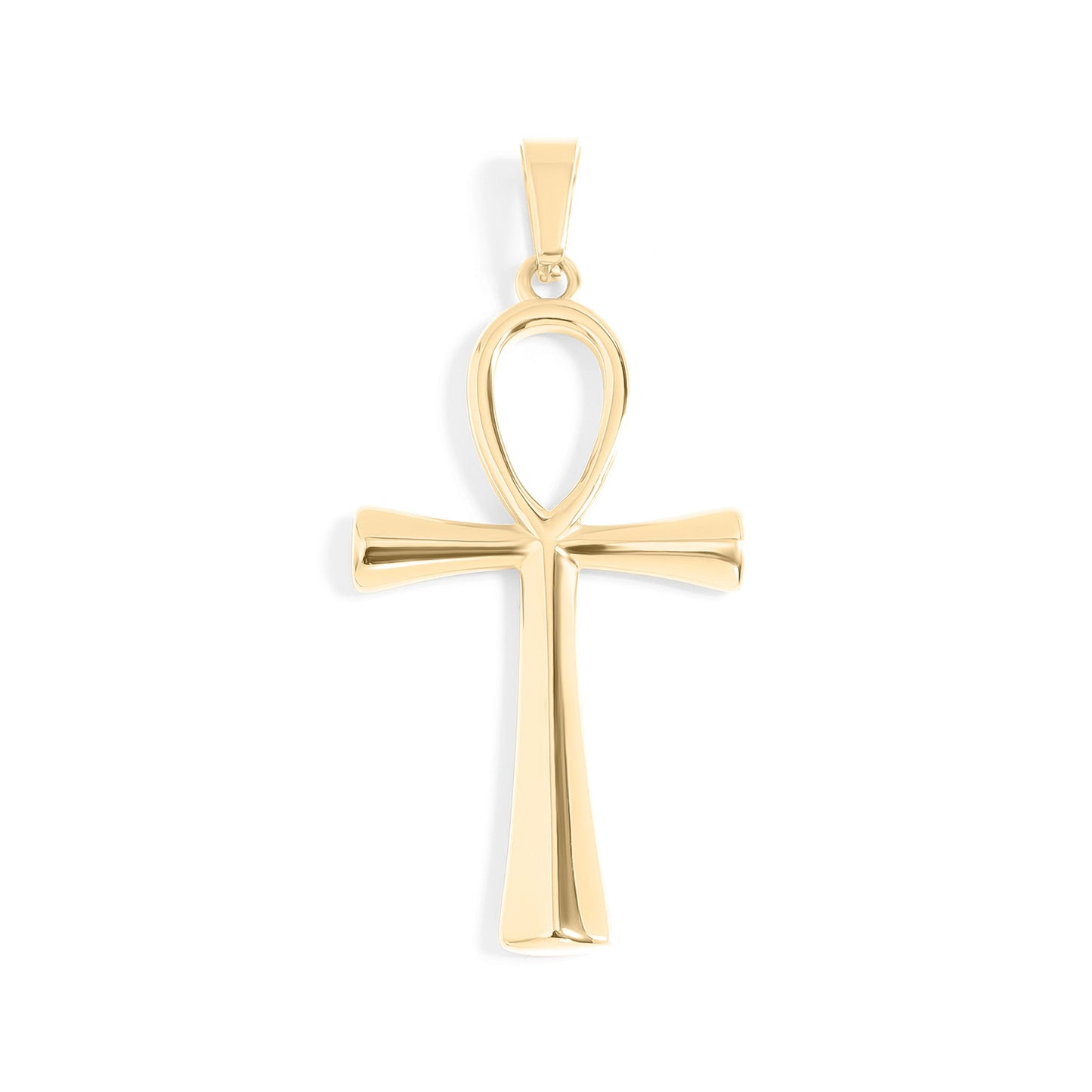 18K Gold PVD Stainless Steel Small Ankh Charm / PDL0257