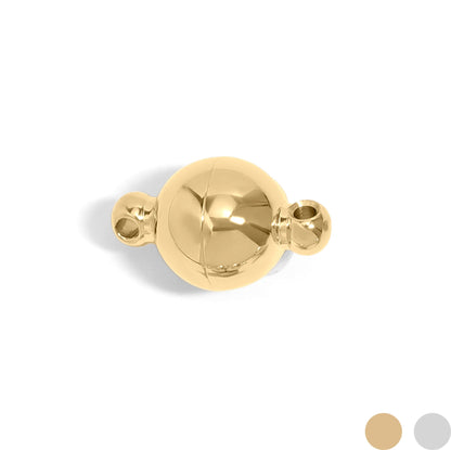 18K Gold PVD Stainless Steel Round Magnetic Clasp / SBB0329