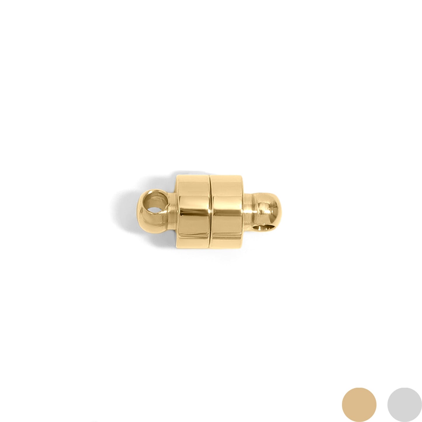 18K Gold PVD Stainless Steel Circle Magnetic Clasp / SBB0330