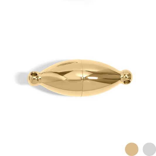18K Gold PVD Stainless Steel Oval Magnetic Clasp / SBB0331