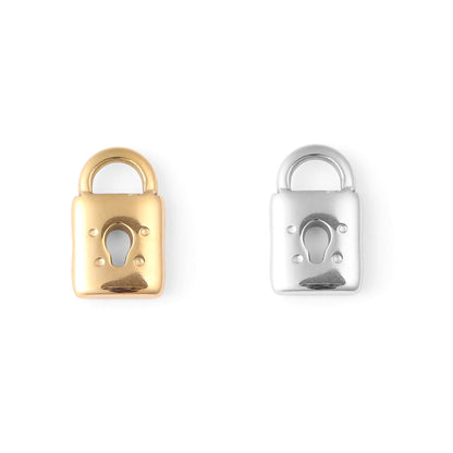 18K Gold PVD Stainless Steel Padlock Charm / PDL0012