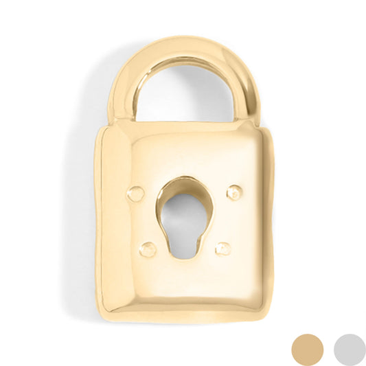 18K Gold PVD Stainless Steel Padlock Charm / PDL0012