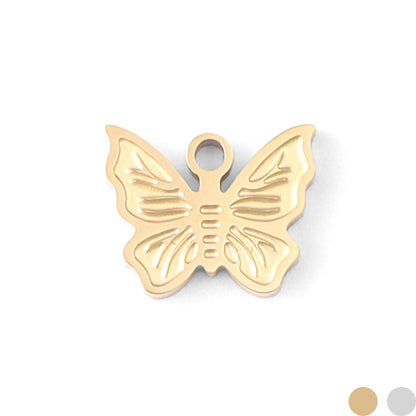 18K Gold PVD Stainless Steel Dainty Butterfly Charm / PDL0025