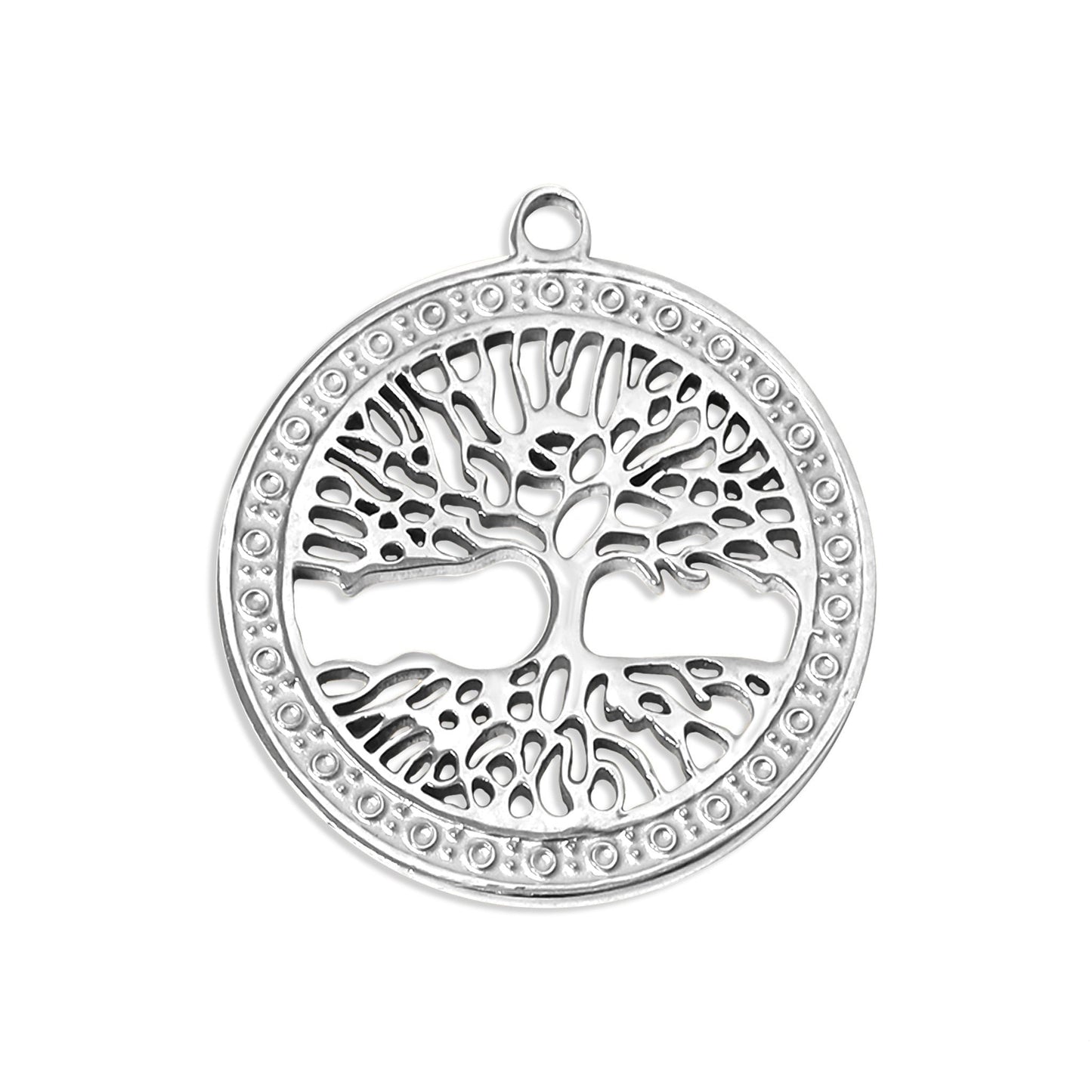 18K Gold PVD Stainless Steel Tree of Life Charm / PDL0061
