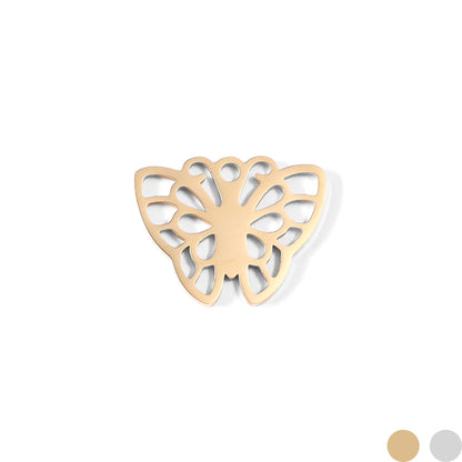 18K Gold PVD Stainless Steel Butterfly Charm / PDL0083