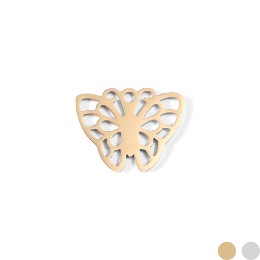18K Gold PVD Stainless Steel Butterfly Charm / PDL0083