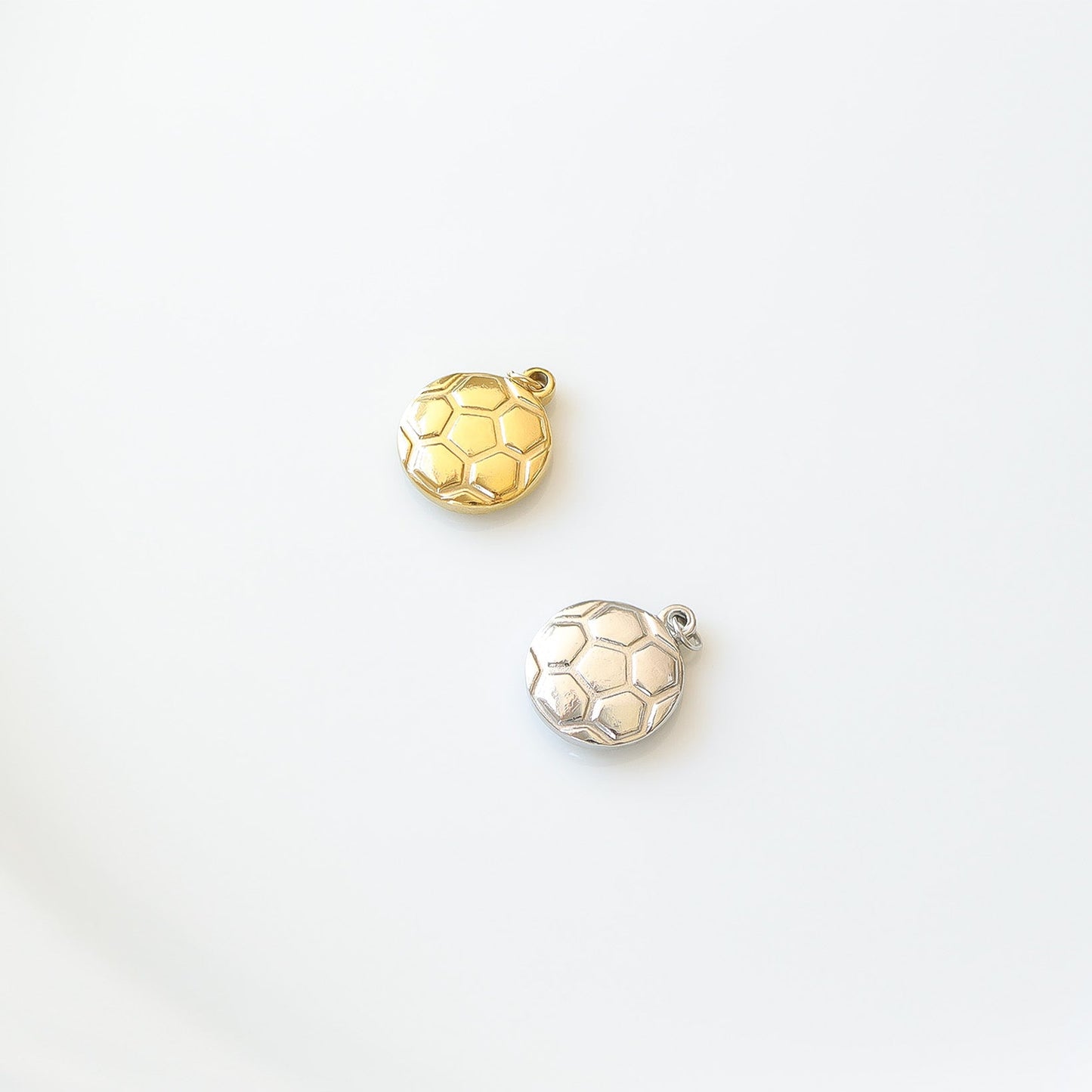 18K Gold PVD Stainless Steel Soccer Ball Charm / PDL0093