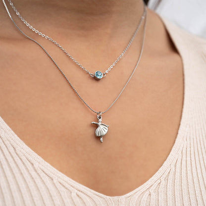 18K Gold PVD Stainless Steel Ballerina Charm / PDL0094