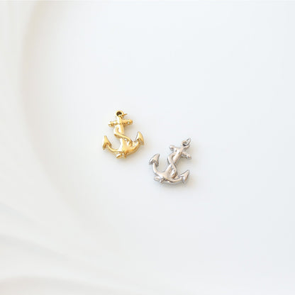 18K Gold PVD Stainless Steel Anchor Charm / PDL0100