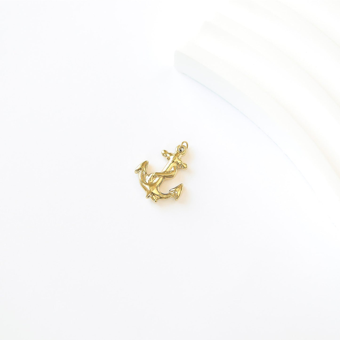 18K Gold PVD Stainless Steel Anchor Charm / PDL0100