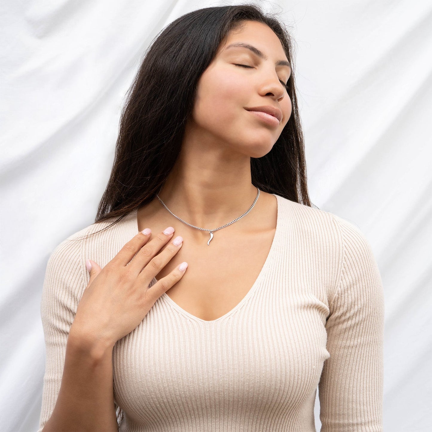 18K Gold PVD Stainless Steel Italian Horn Charm / PDL0104