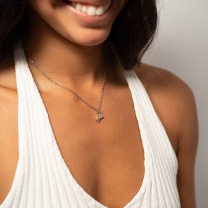 18K Gold PVD Stainless Steel CZ Martini Glass Charm / PDL0145