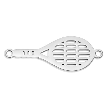 18K Gold PVD Stainless Steel Tennis Connector Charm / PDL0163