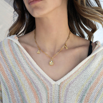 18K Gold PVD Stainless Steel Starfish Charm / PDL0185