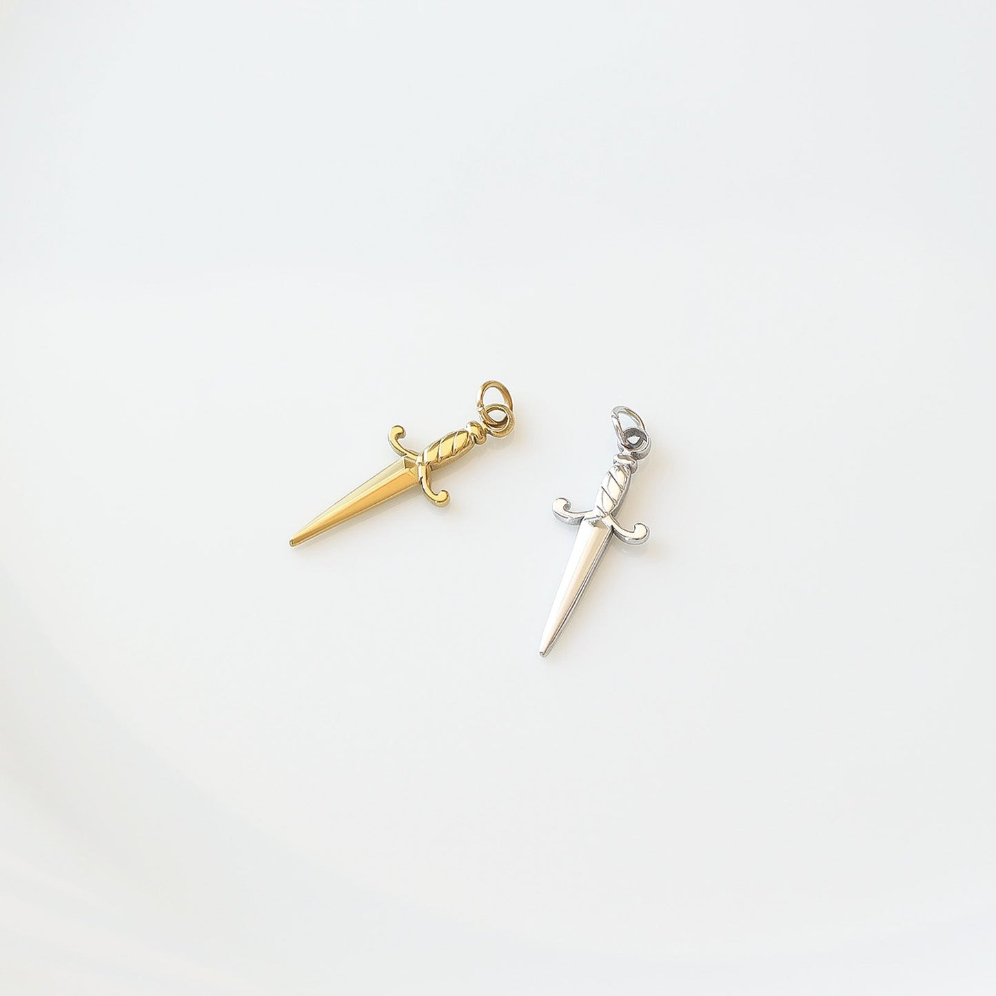 18K Gold PVD Stainless Steel Dagger Charm / PDL0199