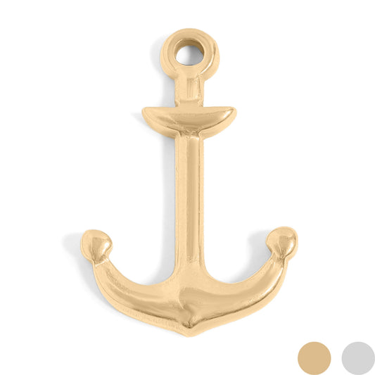 18K Gold PVD Stainless Steel Anchor Charm / PDL0209