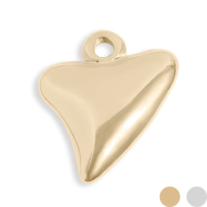 18K Gold PVD Stainless Steel Shark Tooth Charm / PDL0212