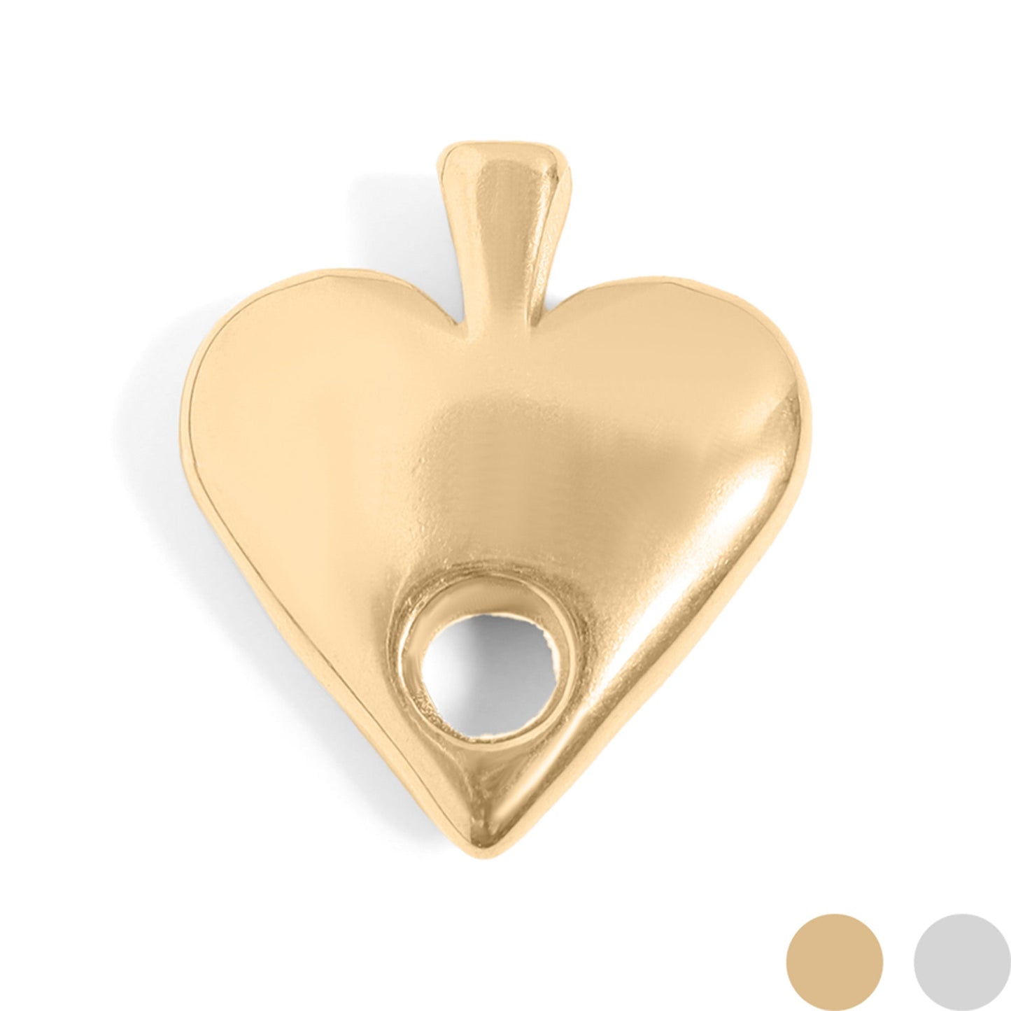 18K Gold PVD Stainless Steel Spade Charm / PDL0213
