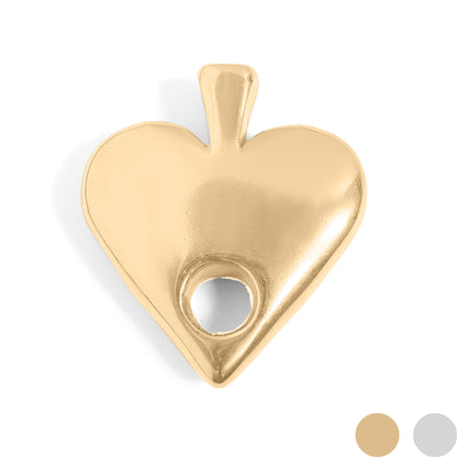 18K Gold PVD Stainless Steel Spade Charm / PDL0213