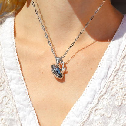 Stainless Steel Small Sport Letter Pendants / PDS0005