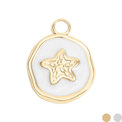 18K Gold PVD Starfish Epoxy Charm / PDL0223