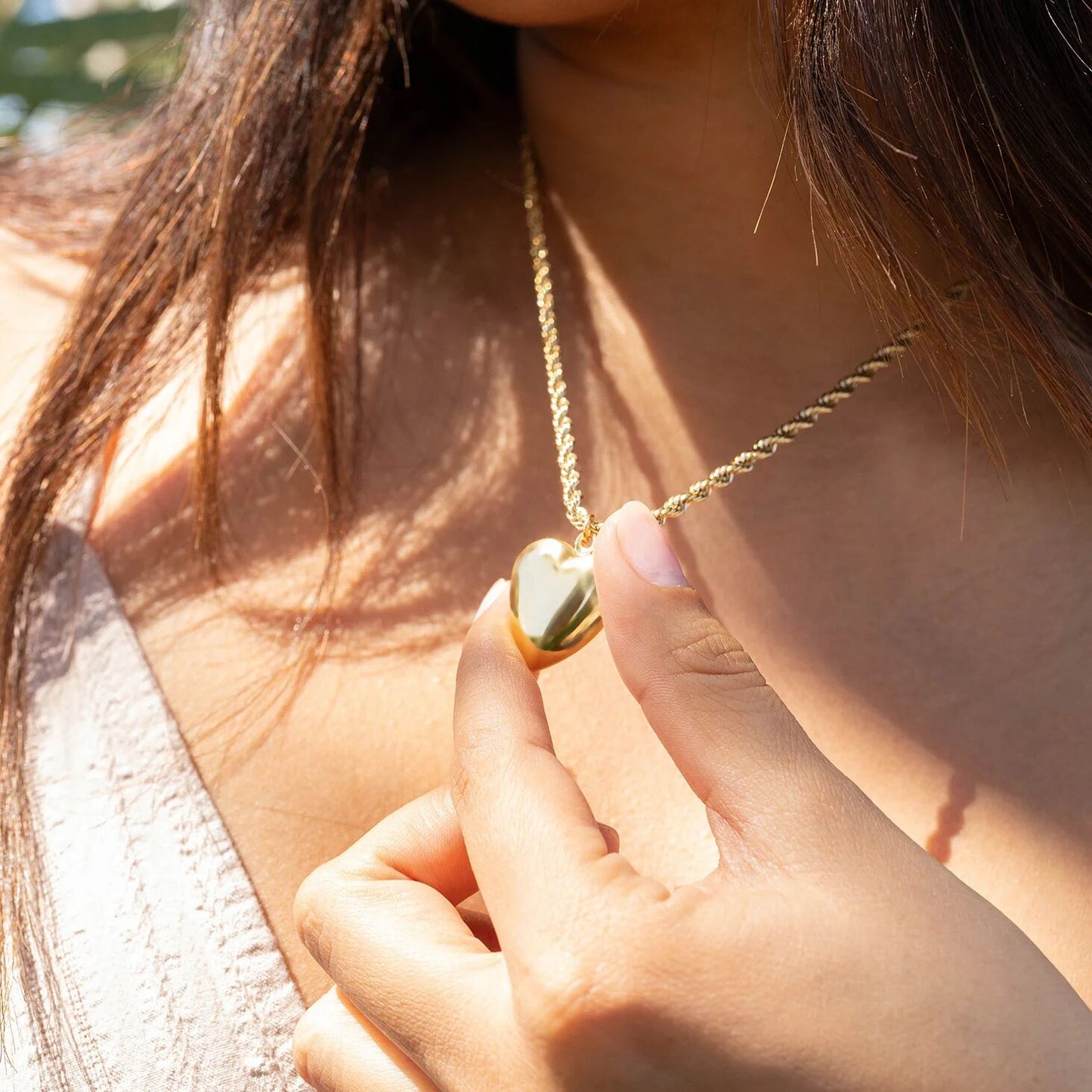 18K Gold PVD Stainless Steel Heart Locket / PDL0239