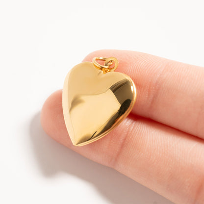 18K Gold PVD Stainless Steel Heart Locket / PDL0239
