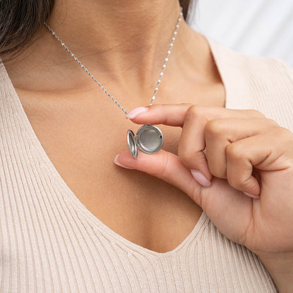 18K Gold PVD Stainless Steel Round Locket / PDL0241