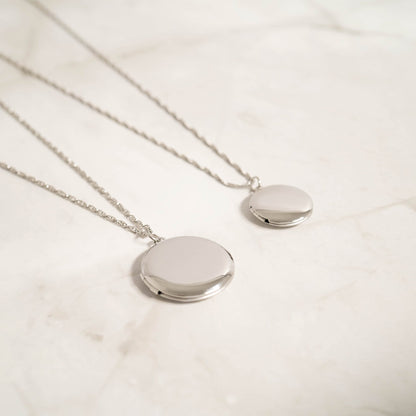 18K Gold PVD Stainless Steel Round Locket / PDL0241