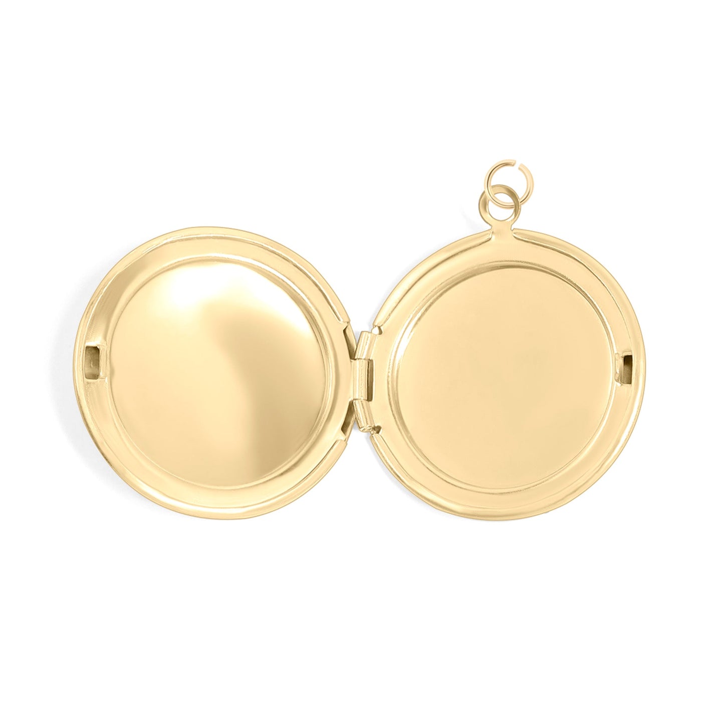 18K Gold PVD Stainless Steel Round Locket / PDL0242