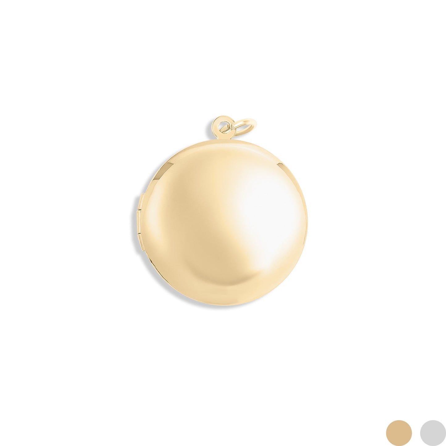 18K Gold PVD Stainless Steel Round Locket / PDL0241