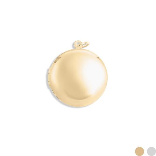 18K Gold PVD Stainless Steel Round Locket / PDL0241