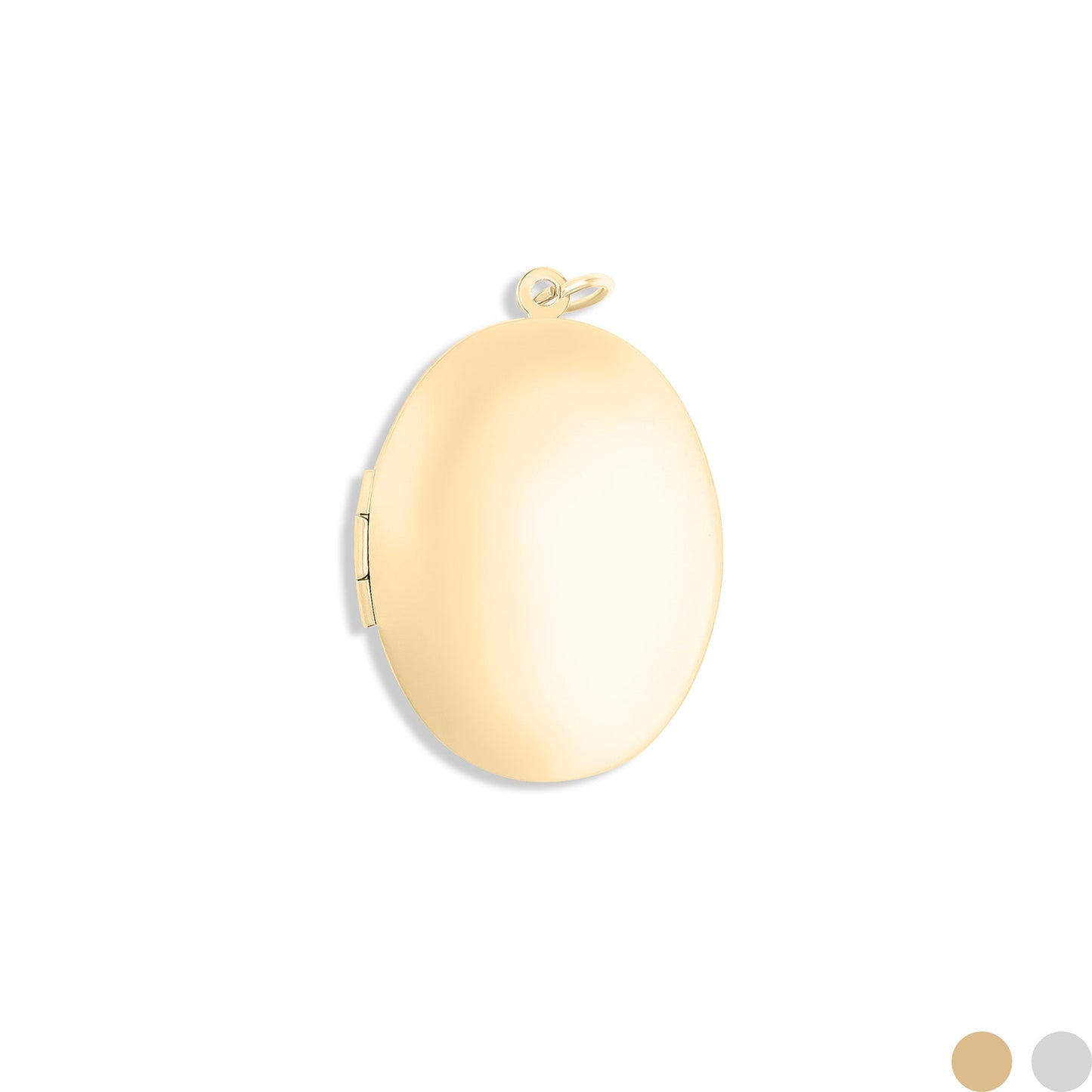 18K Gold PVD Stainless Steel Oval Locket / PDL0244
