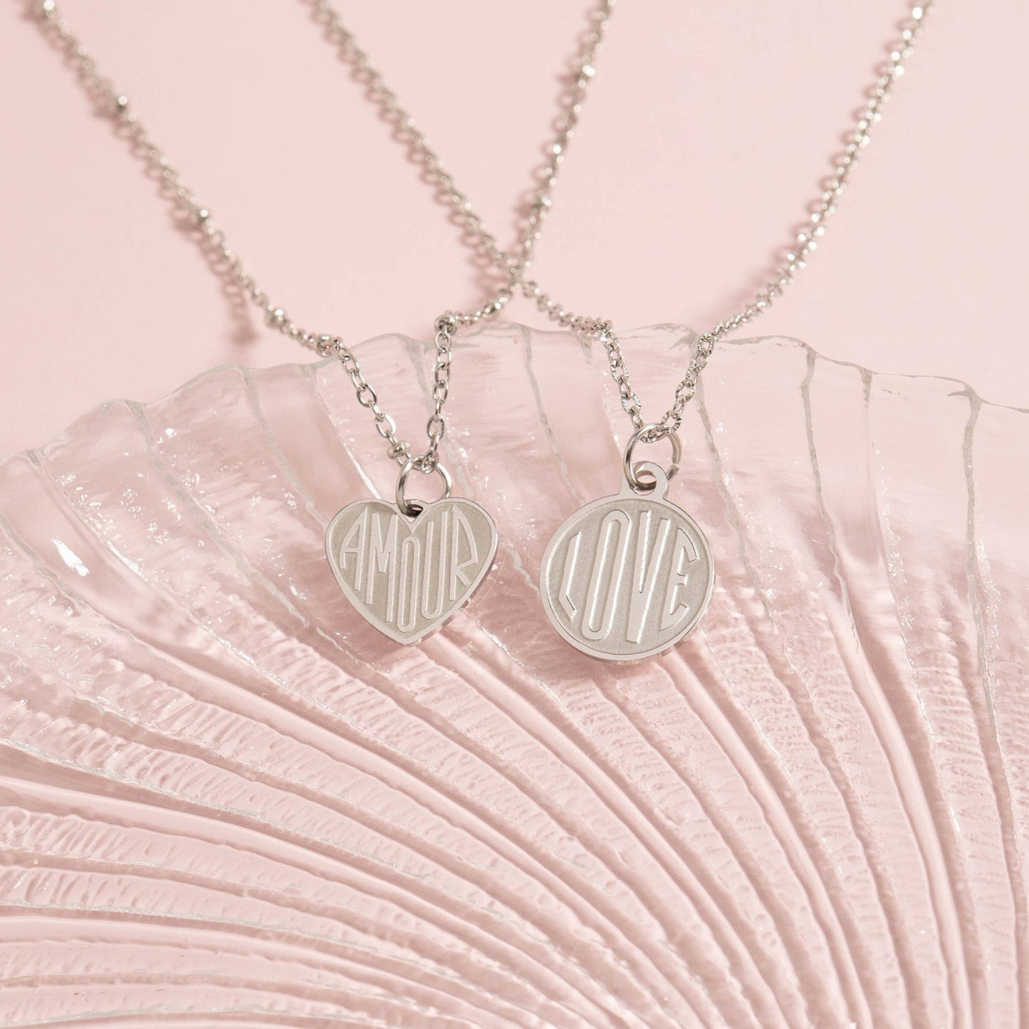 18K Gold PVD Stainless Steel Heart Amour Charm / PDL0256