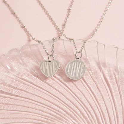 18K Gold PVD Stainless Steel Heart Amour Charm / PDL0256