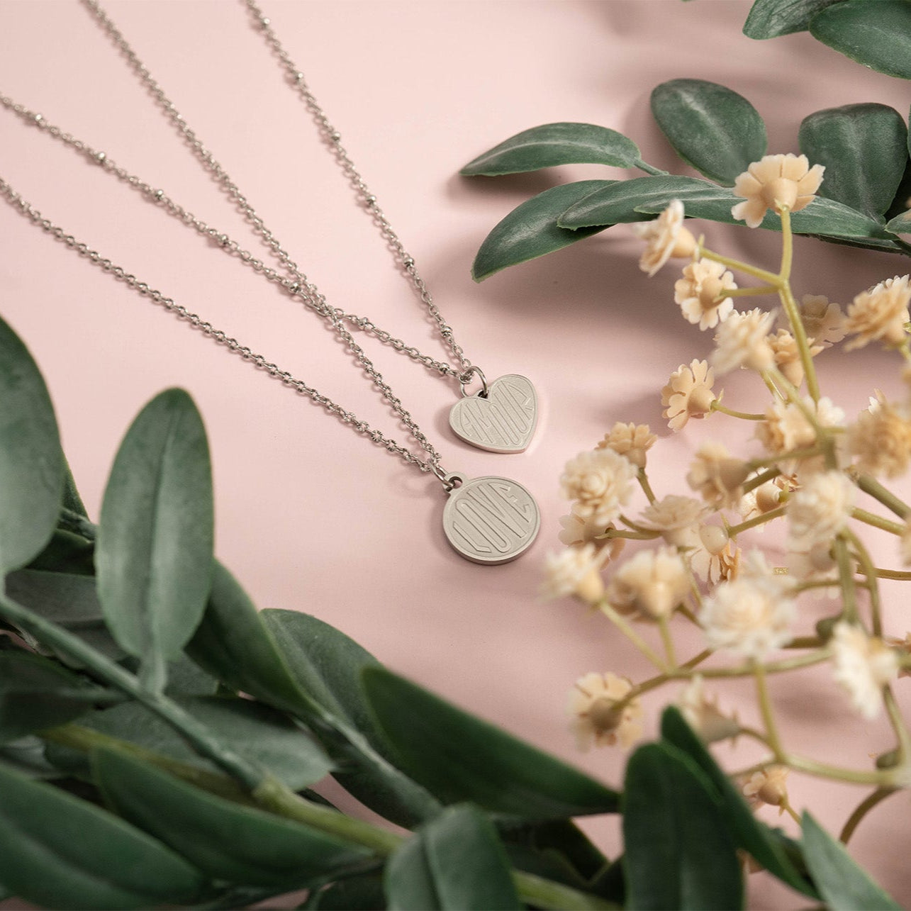 18K Gold PVD Stainless Steel Round Love Charm / PDL0254