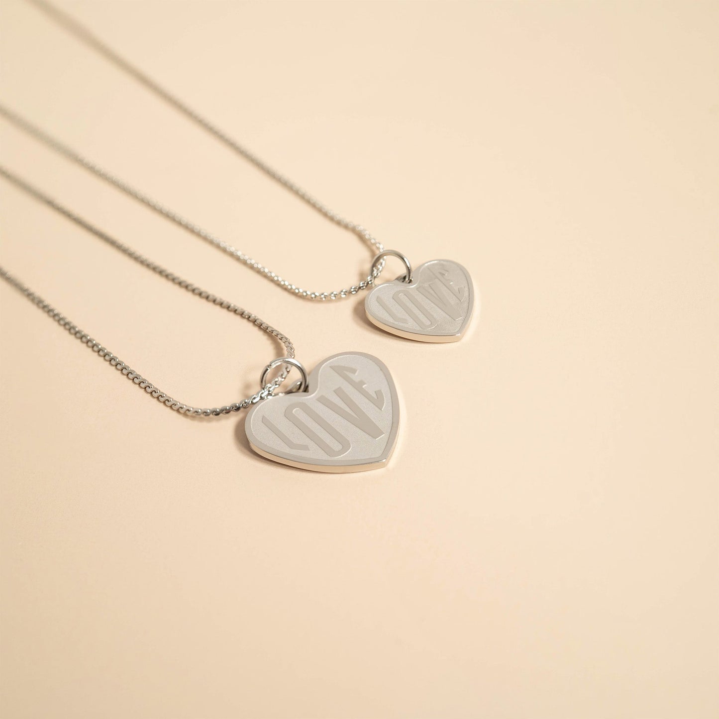 18K Gold PVD Stainless Steel "Love" Heart Charm / PDL0255