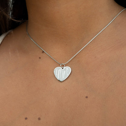 18K Gold PVD Stainless Steel "Love" Heart Charm / PDL0255