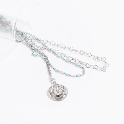 18K Gold PVD Stainless Steel Cowboy Hat Charm / PDL0273