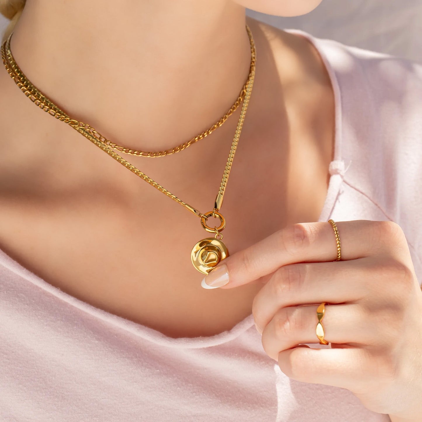 18K Gold PVD Stainless Steel Cowboy Hat Charm / PDL0273