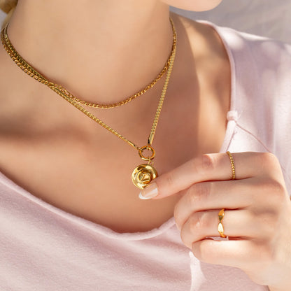 18K Gold PVD Stainless Steel Cowboy Hat Charm / PDL0273