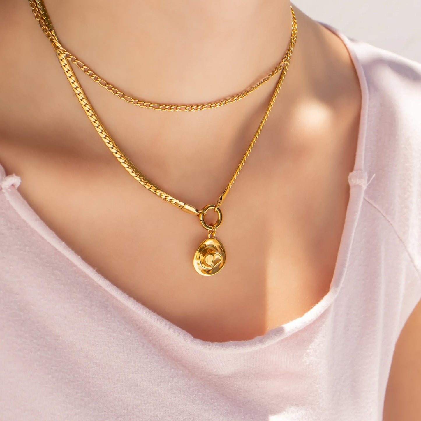 18K Gold PVD Stainless Steel Cowboy Hat Charm / PDL0273